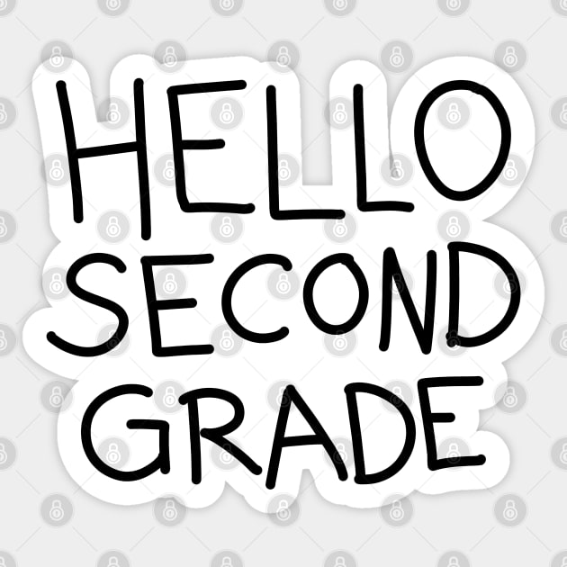 Hello Second Grade Sticker by ShopBuzz